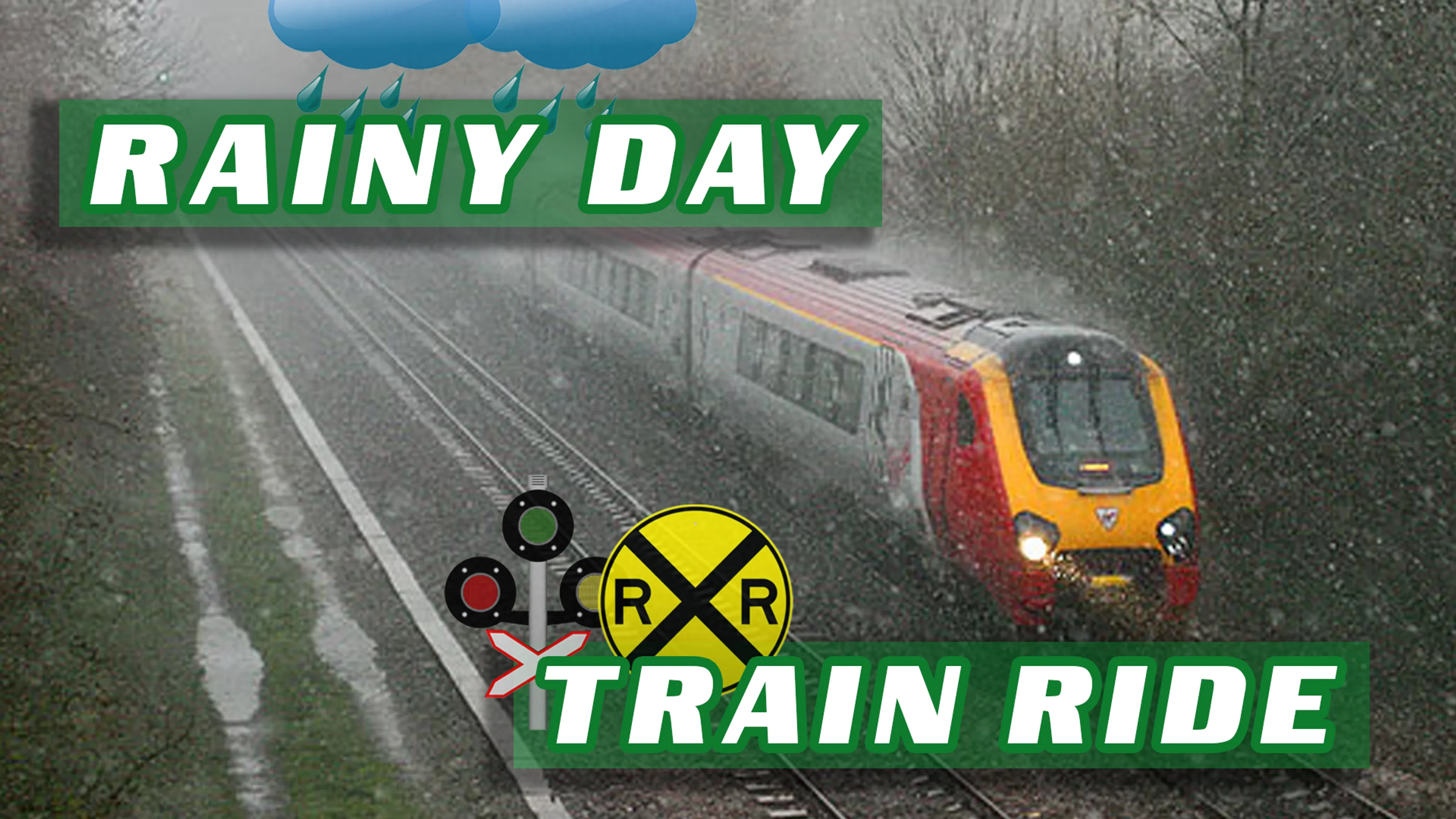 Rainy Day Train Ride poster